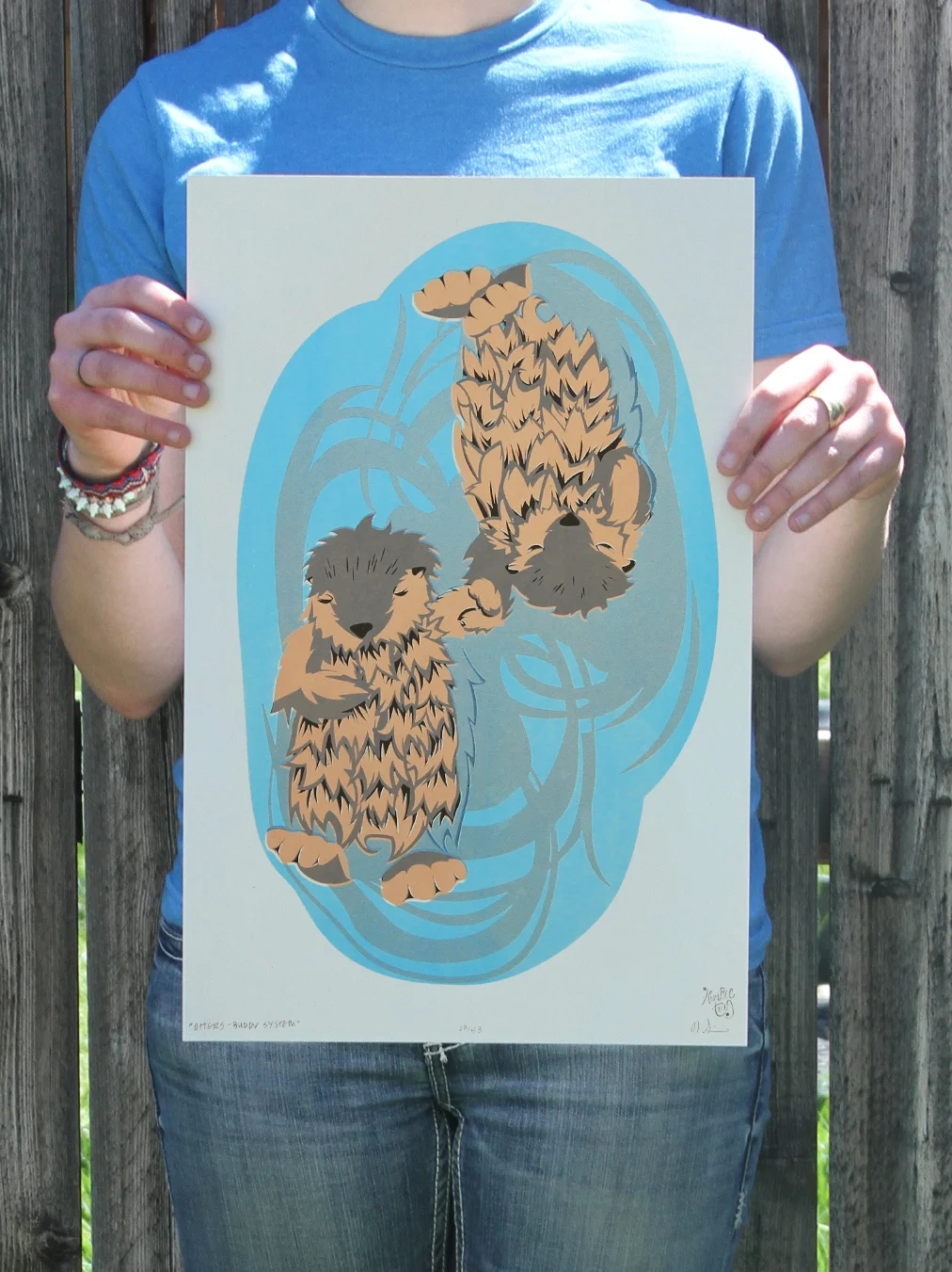Otter Buddy System Poster