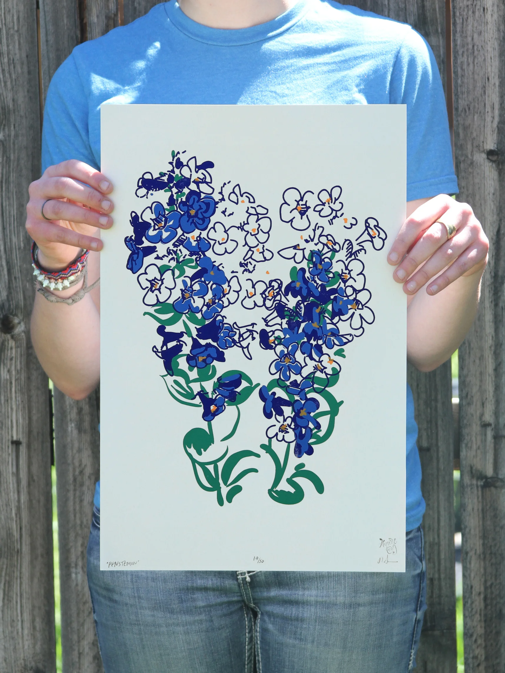 Penstemon Wildflower Poster