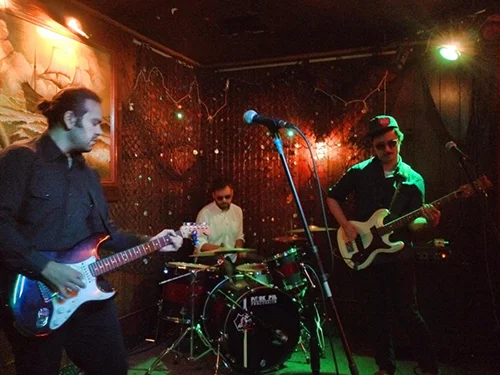 Trabants' 3-piece west coast line-up playing at the Redwood Bar in downtown Los Angeles 12/2014