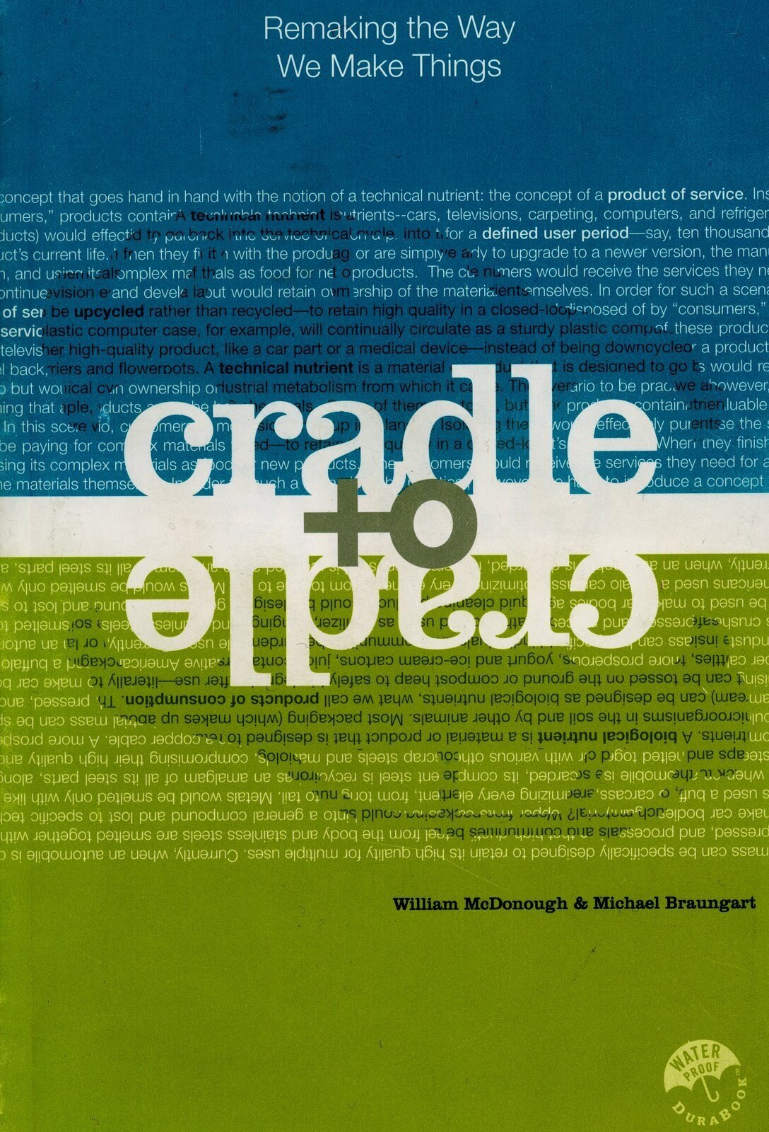 Cradle to Cradle por William McDonough y Michael Braungart