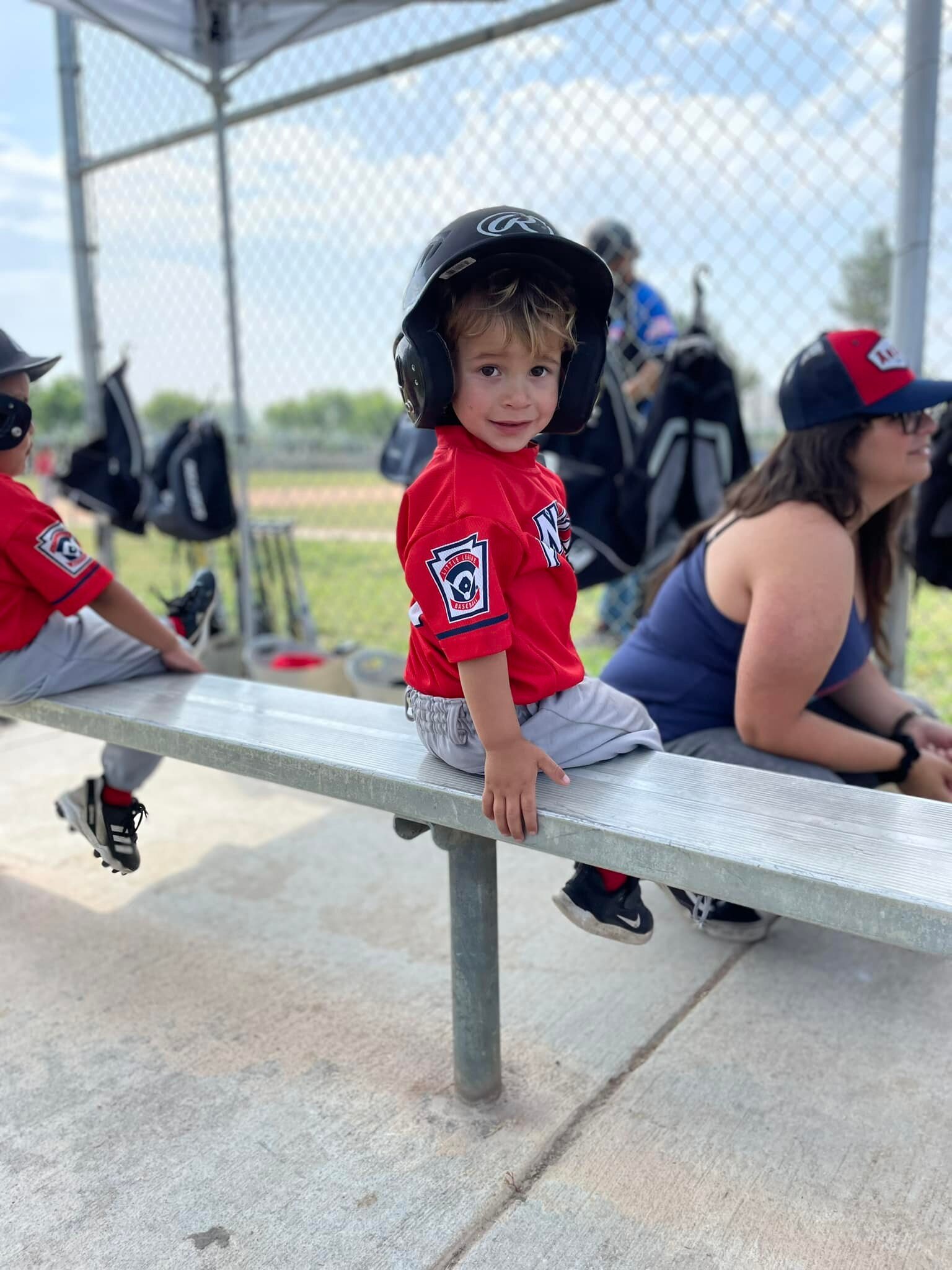 Our littlest ball player 🥰