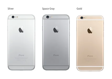 Both iPhones come in three color choices: silver, space gray, and gold