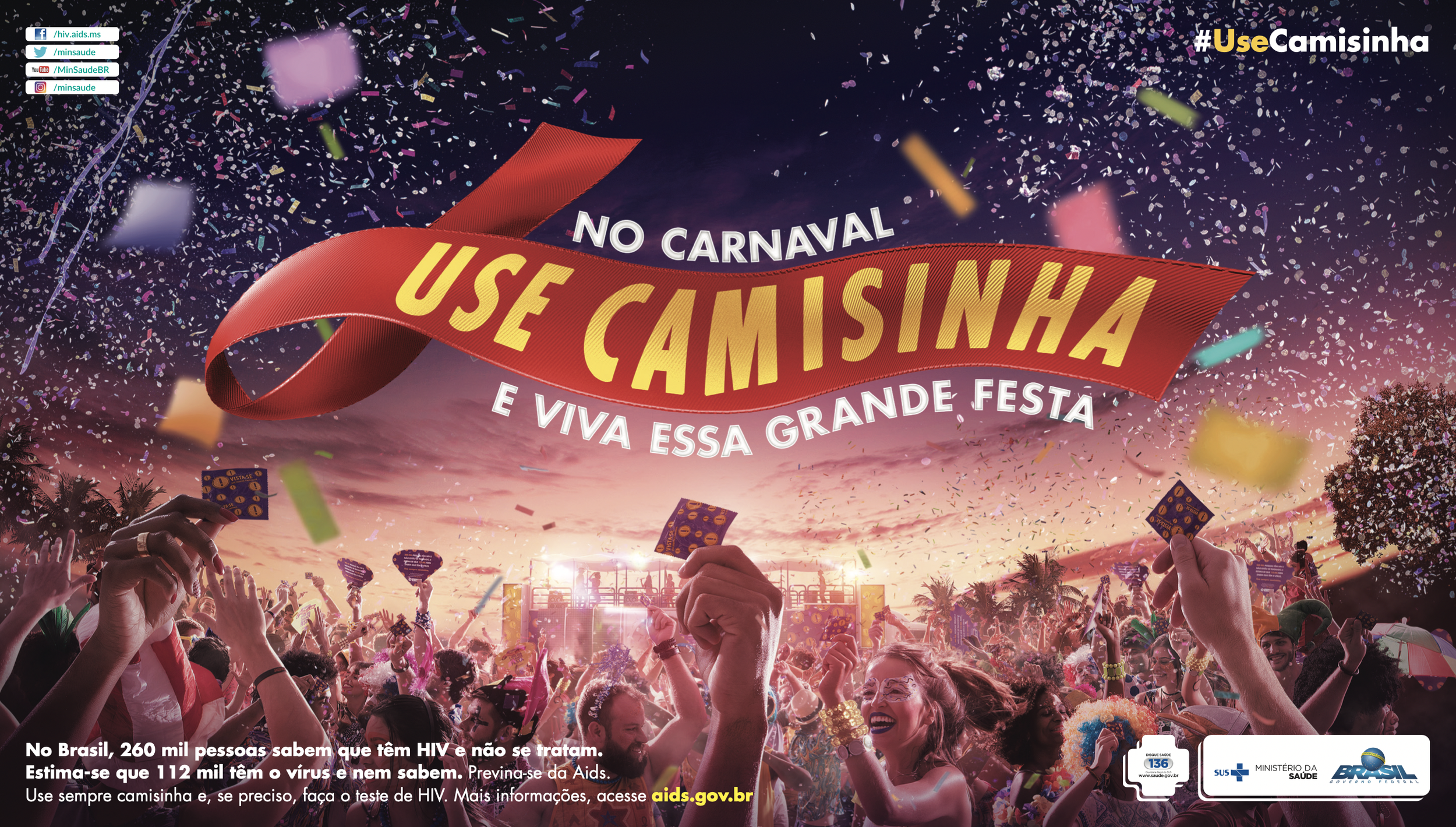 Campanha Carnaval Ministério da Saúde