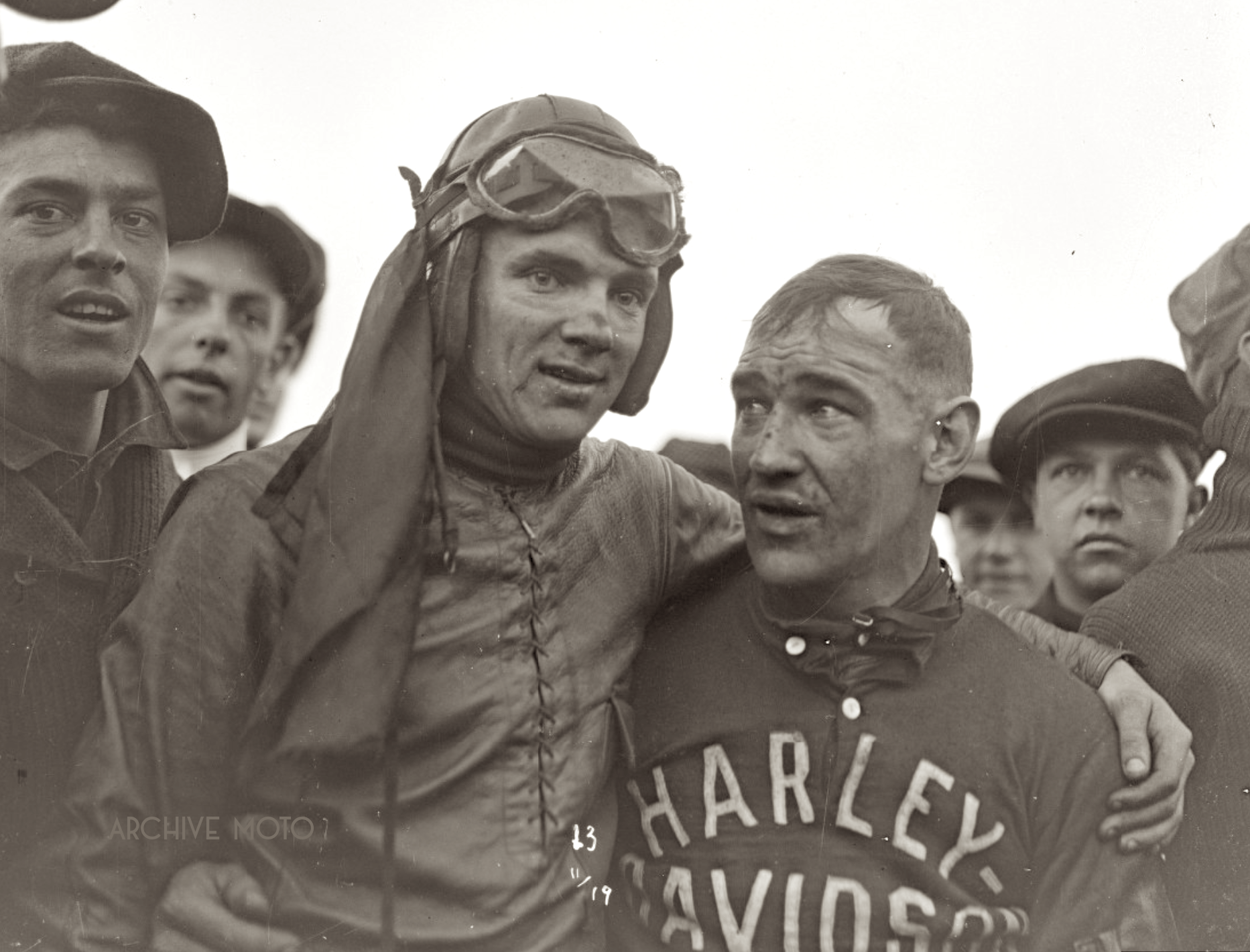 Albert "Shrimp Burns & Otto Walker, Ascot Speedway, Los Angeles, Jan. 11 1920