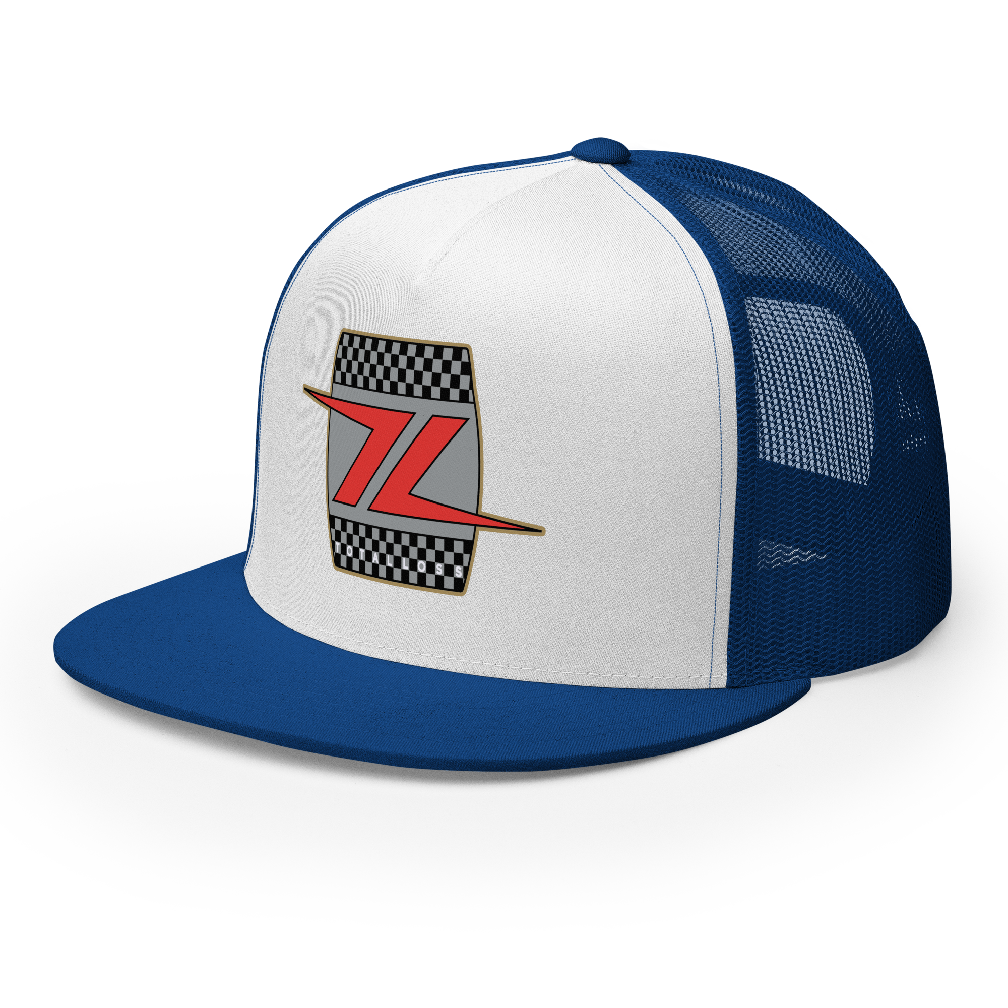 5-panel-trucker-cap-royal-white-royal-left-front-68a8fa1882452.png
