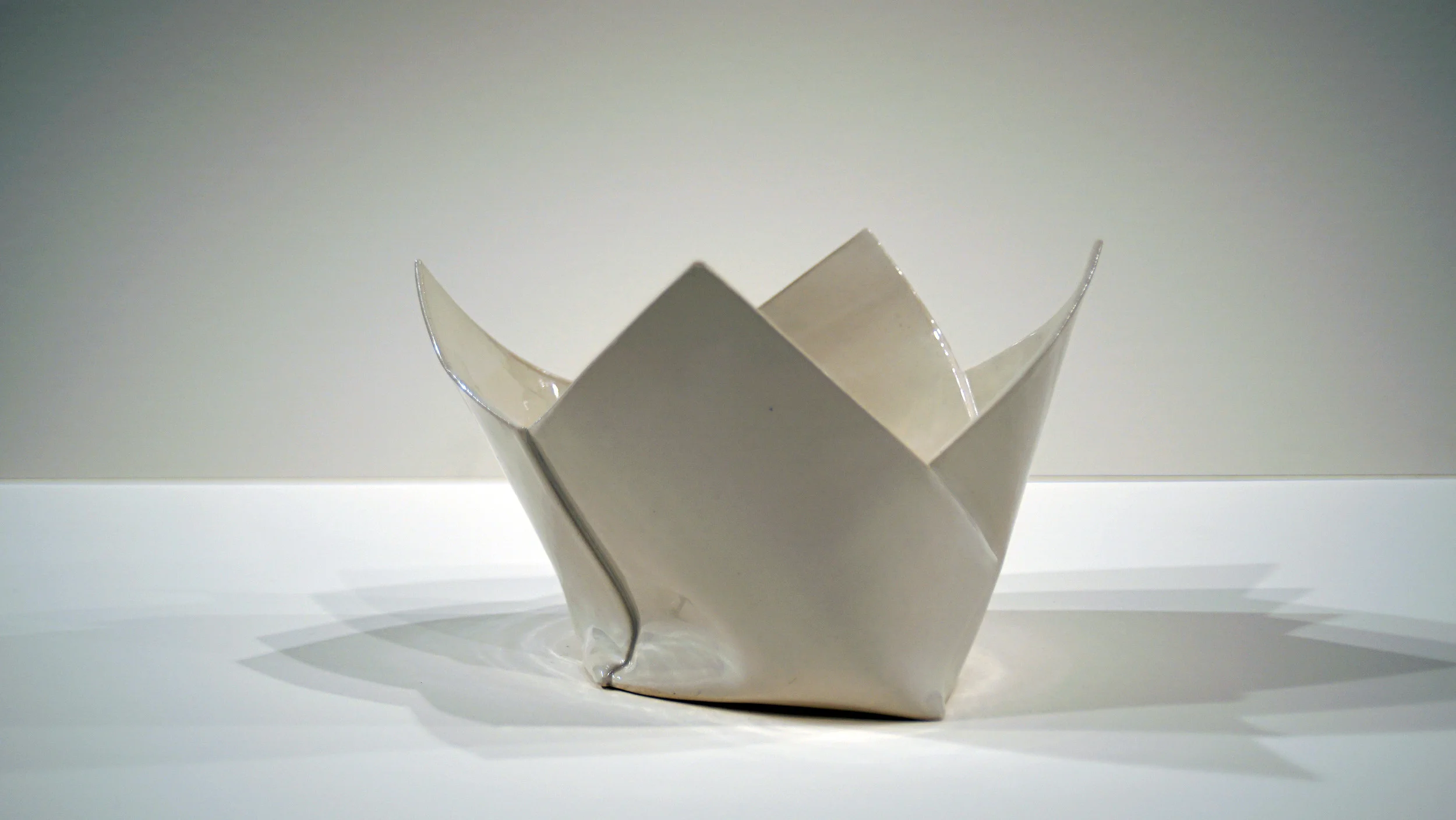 Four Folds 2015 Porcelain H. 8.5" D. 12.5" W. 8"