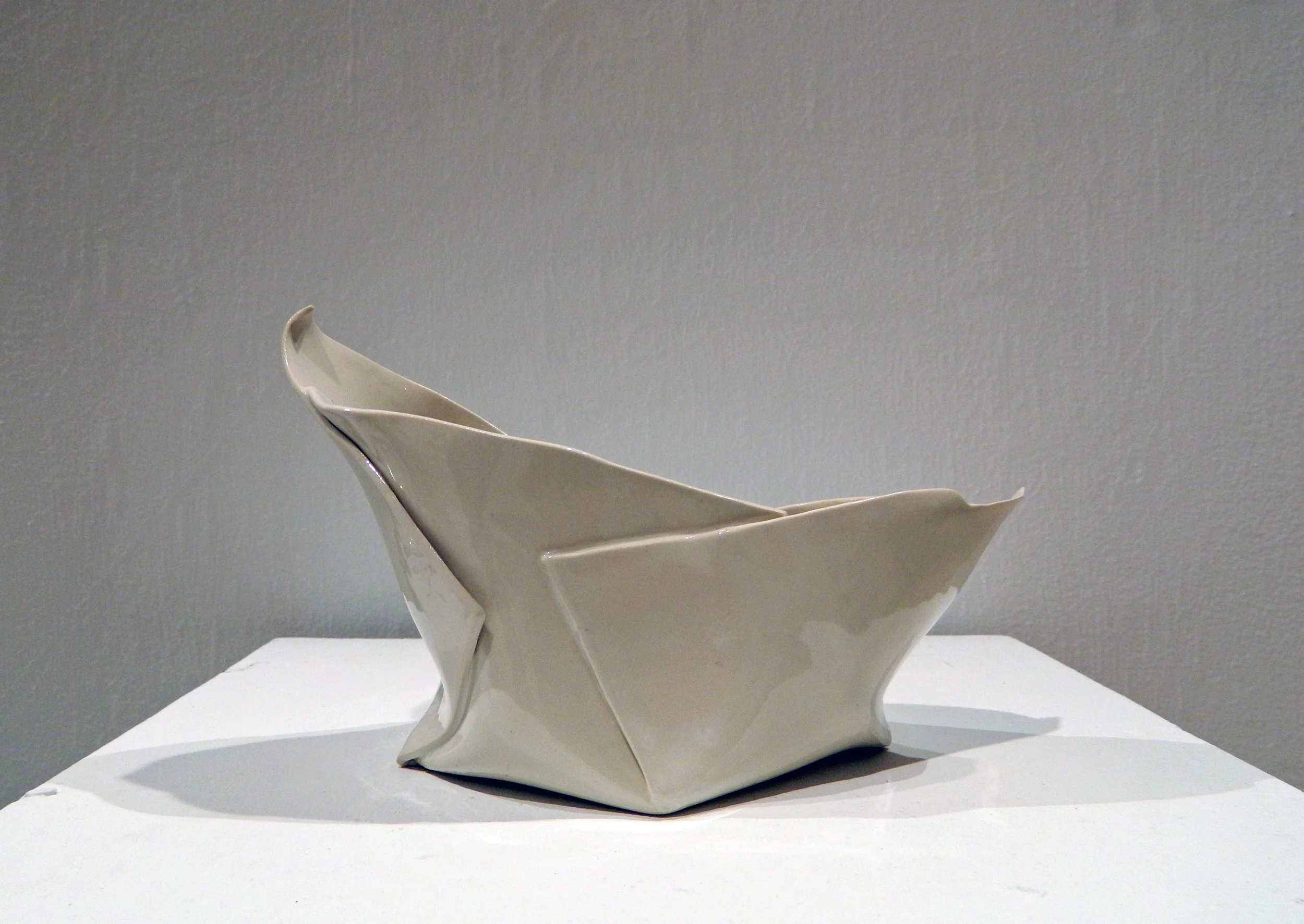 Peeled Folds 2015 Porcelain H. 5.5" L. 9" W. 5.5"