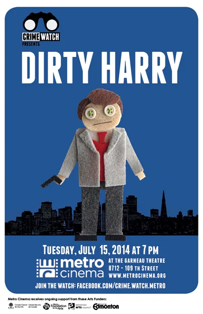 Dirty Harry with blue background