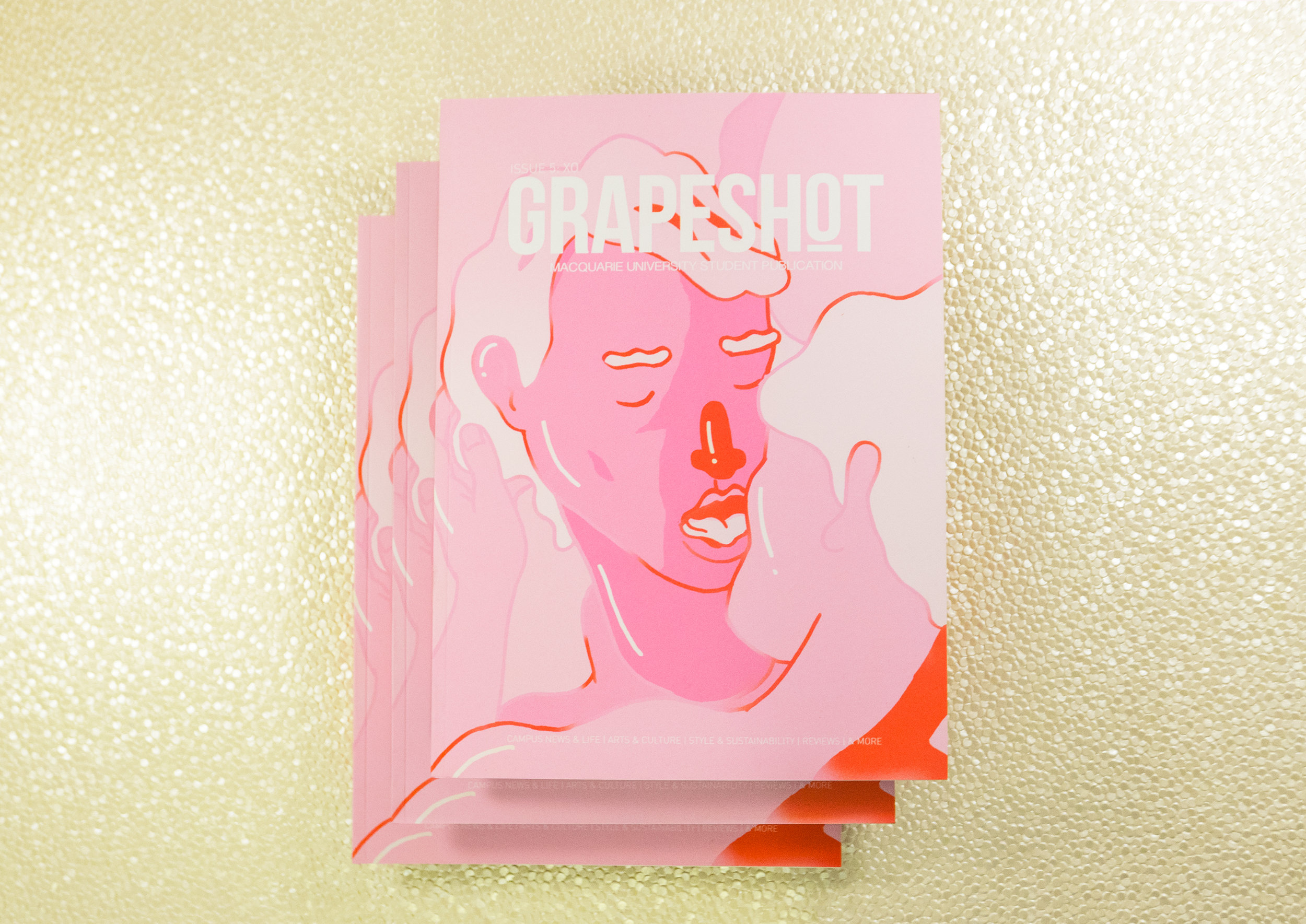  Cover illustration and editorial design for issue 5 of Grapeshot  ‘XO’ , all about queer sexuality, bodies and other fun stuff.&nbsp; 
