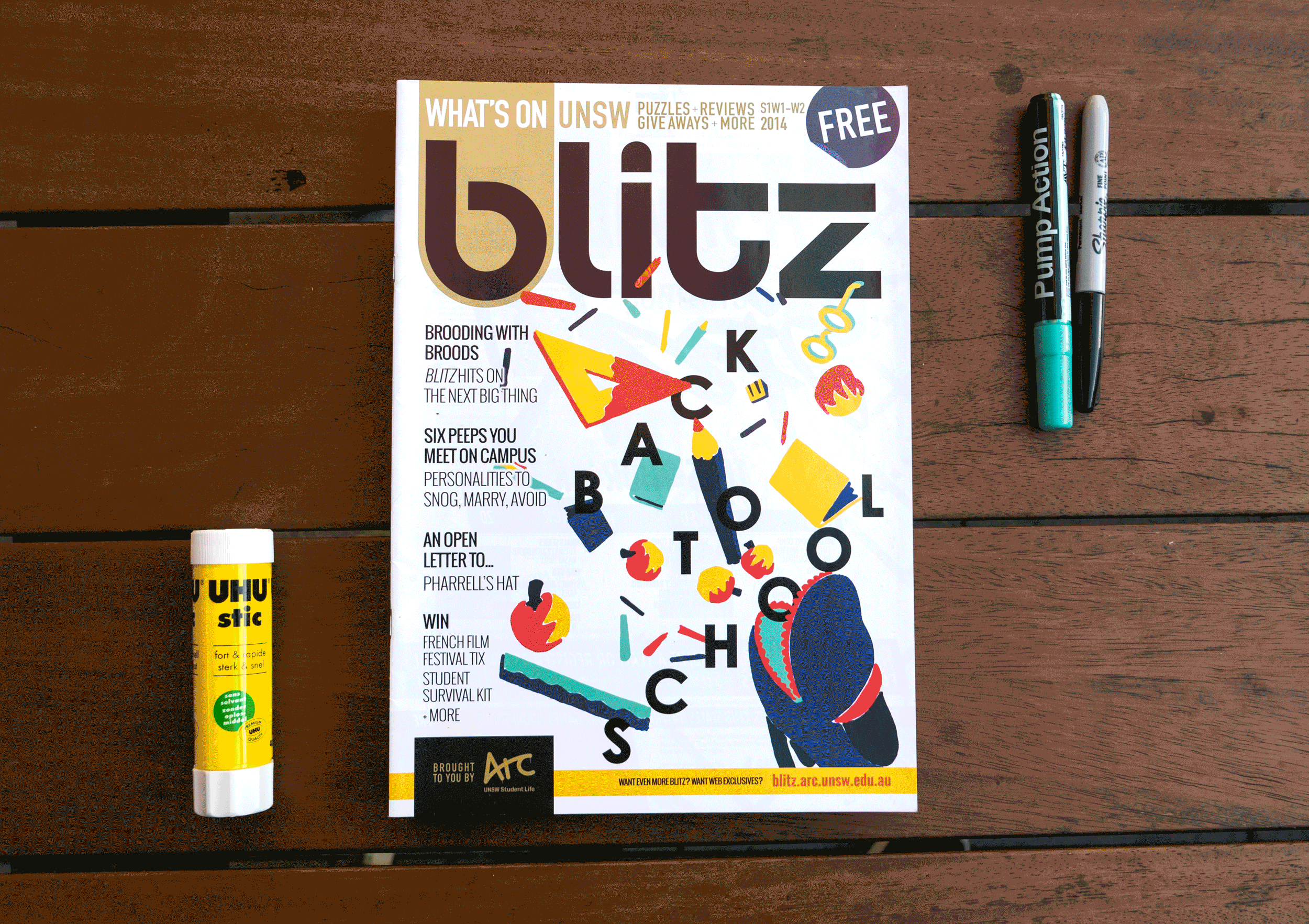  Illustrations and editorial design for  Blitz , UNSW’s weekly what’s on and events magazine. 