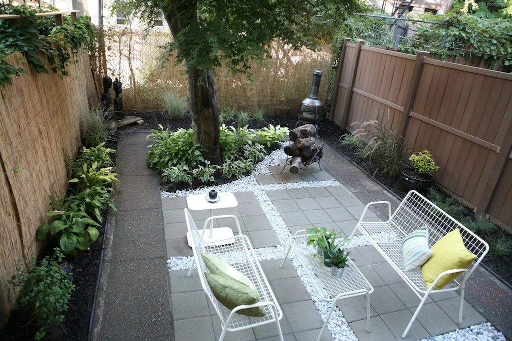 "Brooklyn landscape project with stone paver design"