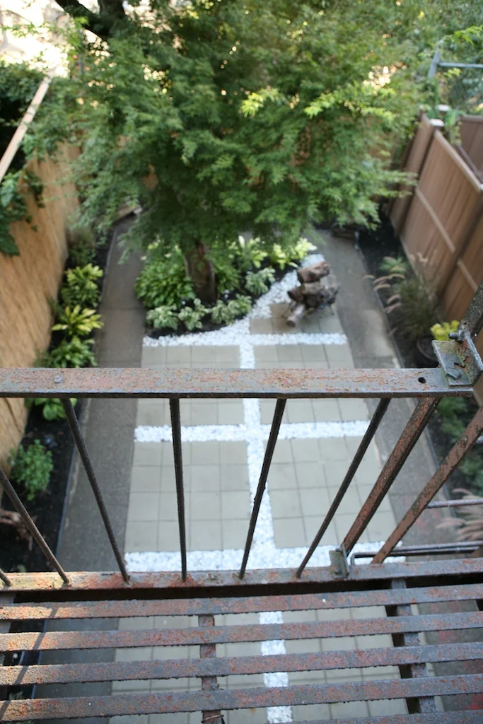 "Brooklyn landscape project with stone paver design"