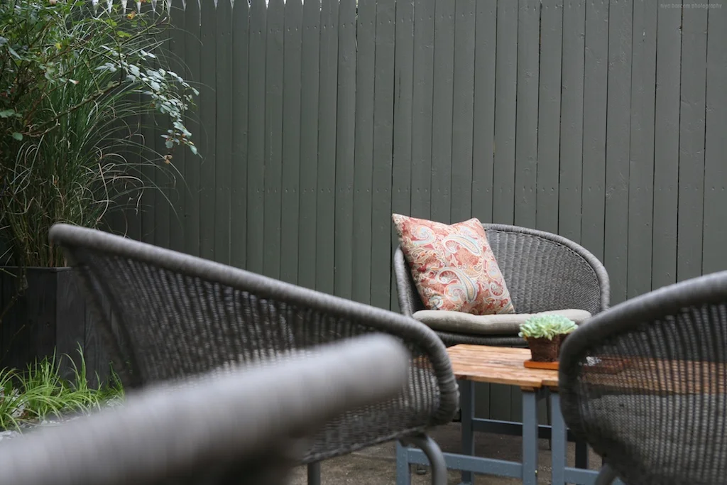 "Brooklyn landscape project featuring multiple entertaining options"