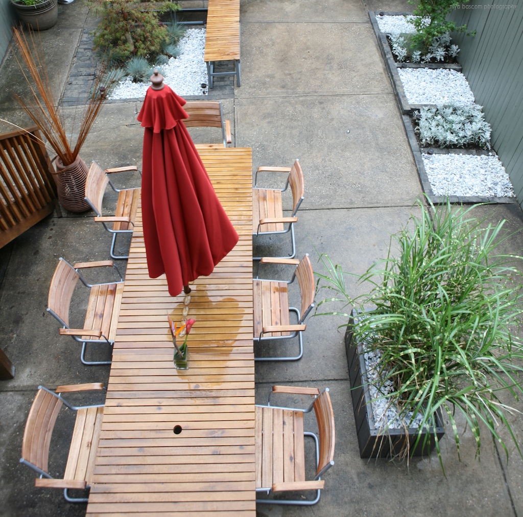 "Brooklyn landscape project featuring multiple entertaining options"