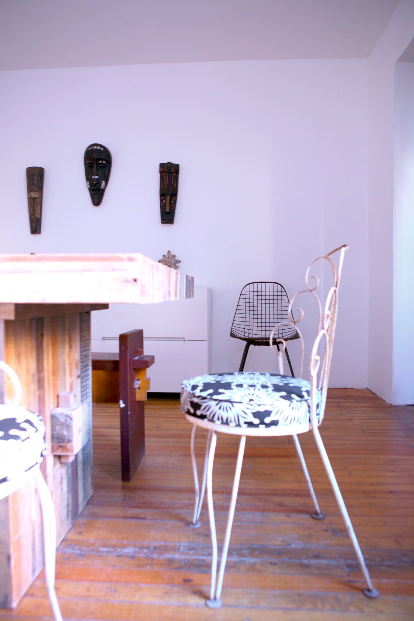 "Brooklyn brownstone interior design project: kitchen renovation.  Eclectic rustic white interior." 