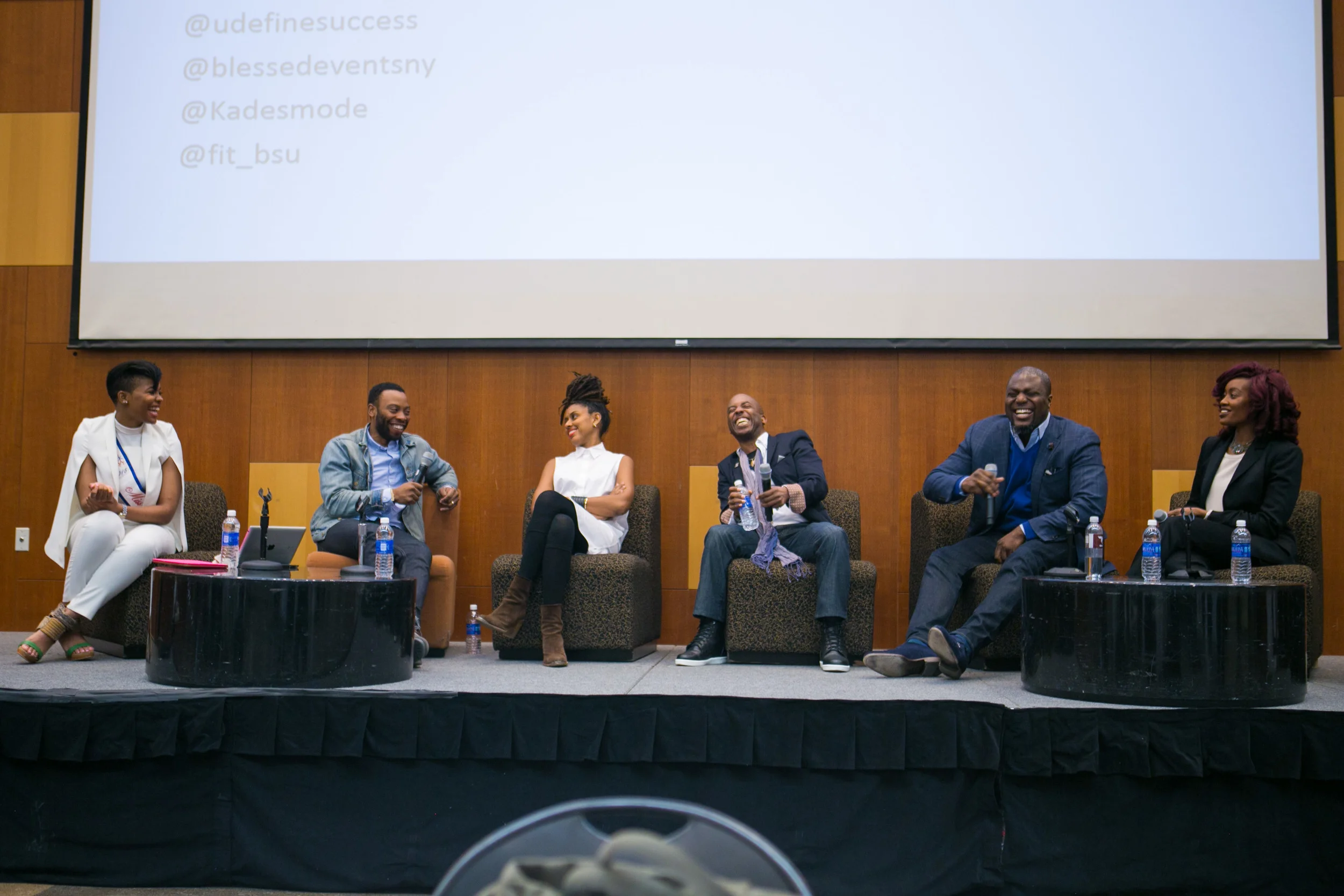 Left to Right: Moderator - Kade Henderson (Miss Black America New York), David Hamilton (Grey Advertising), Robert Norman (Planet Brooklyn Academy), Tony Forte (Silverspoon Foundation) and Jamila Johnson (Blessed Events). Source: Fashion Institute of Technology