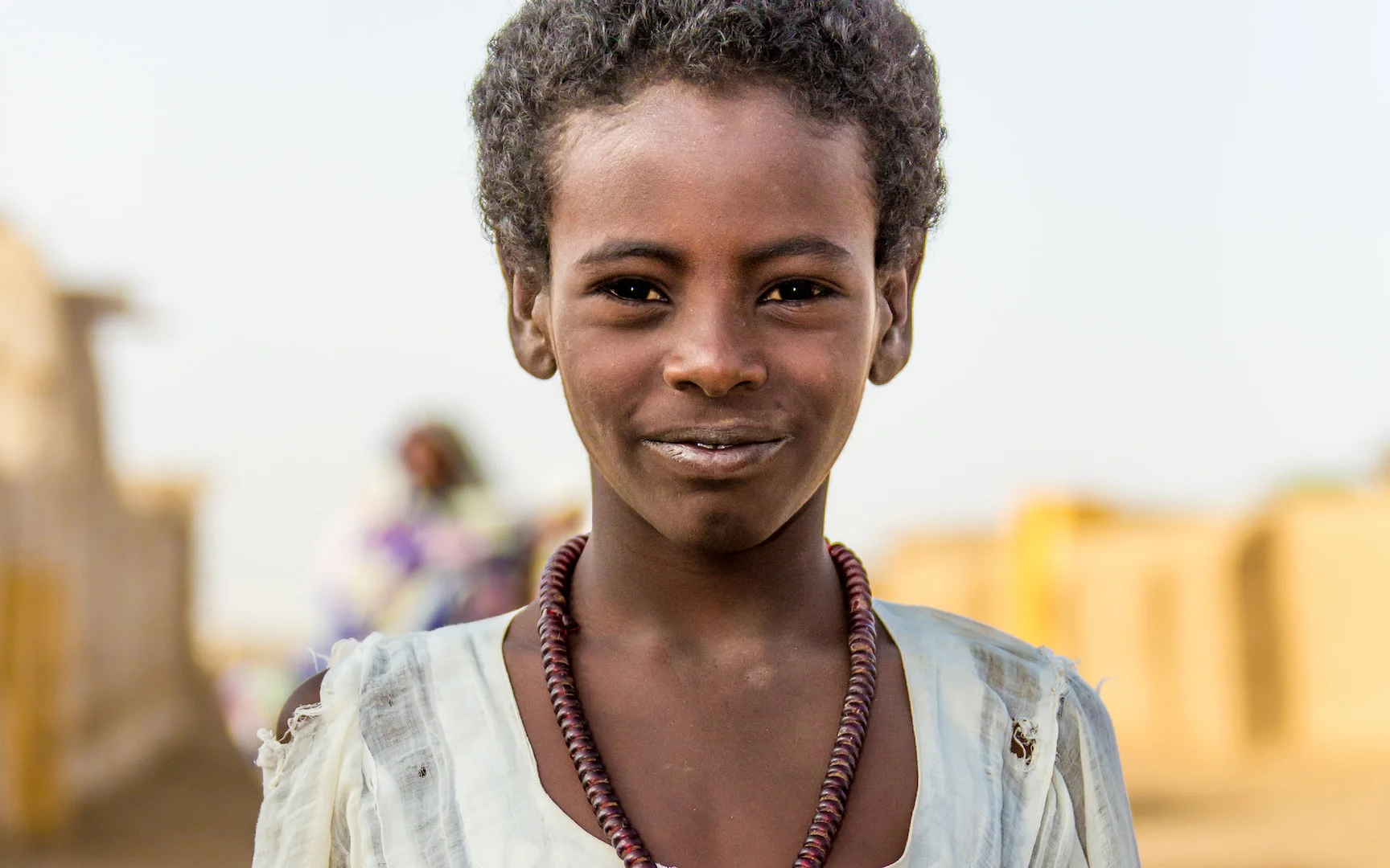 A young girl near Kassala, Eastern Sudan Filming for the international NGO Muslim Aid