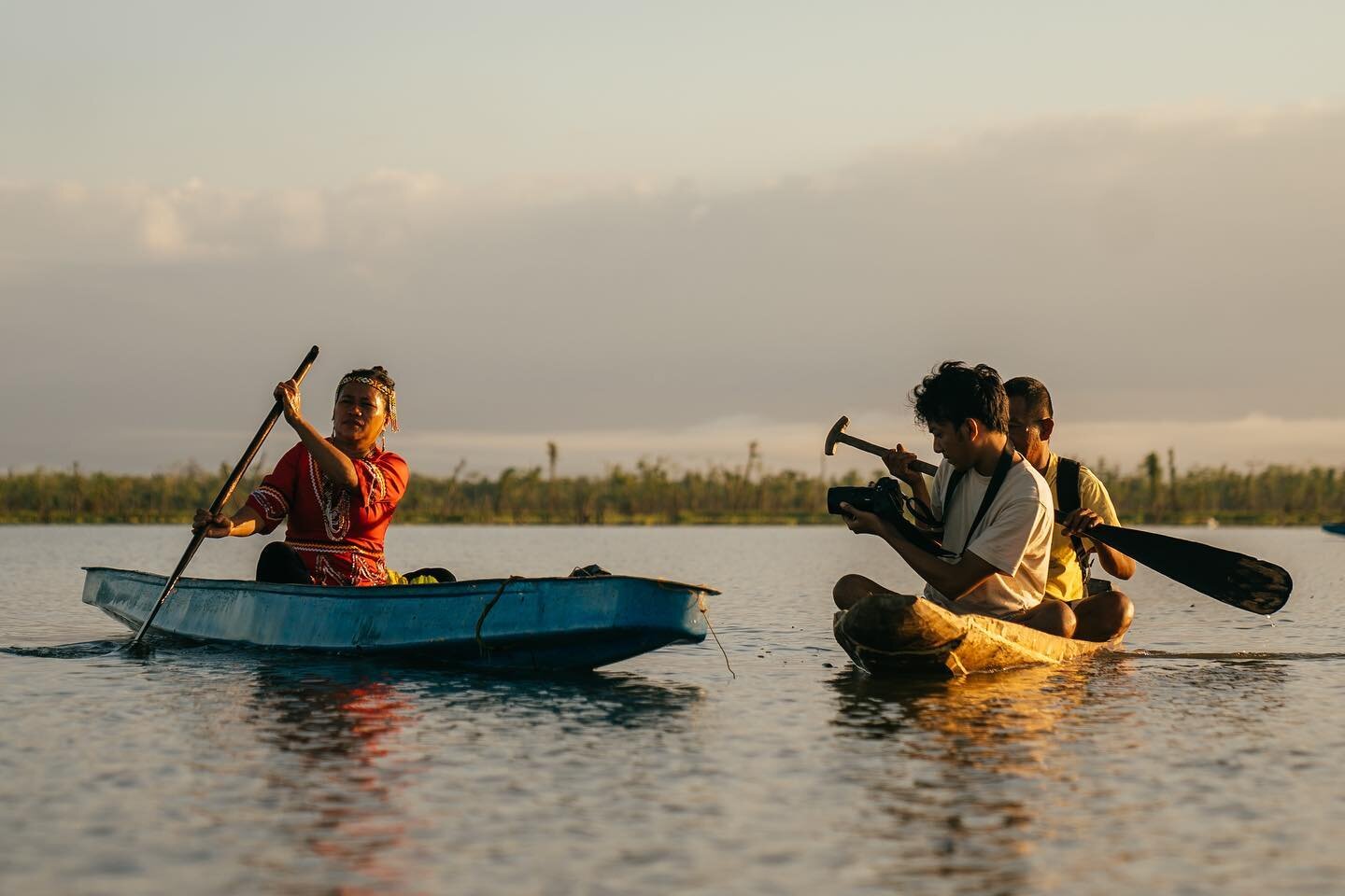 Gab Mejia filming in the Agusan marshlands in the Philippines for BBC Future Planet&rsquo;s Climate Guardians
