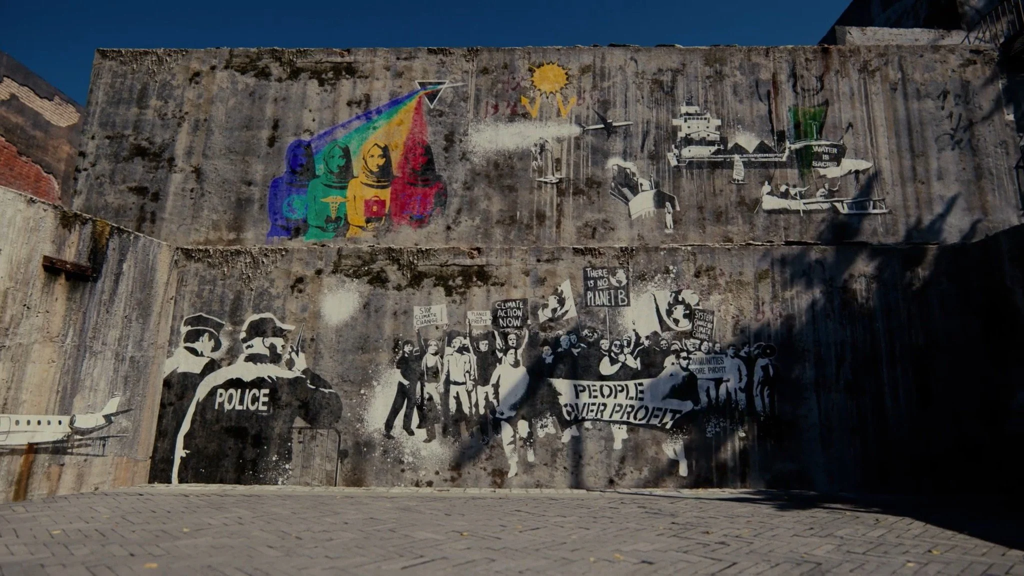 A few stills from a part of our recent explainer for Carnegie Endowment for International Peace - Sketch motion graphic artist Pierangelo created a graffiti concrete wall which would work as a great versatile backdrop for the speakers' piece to camer