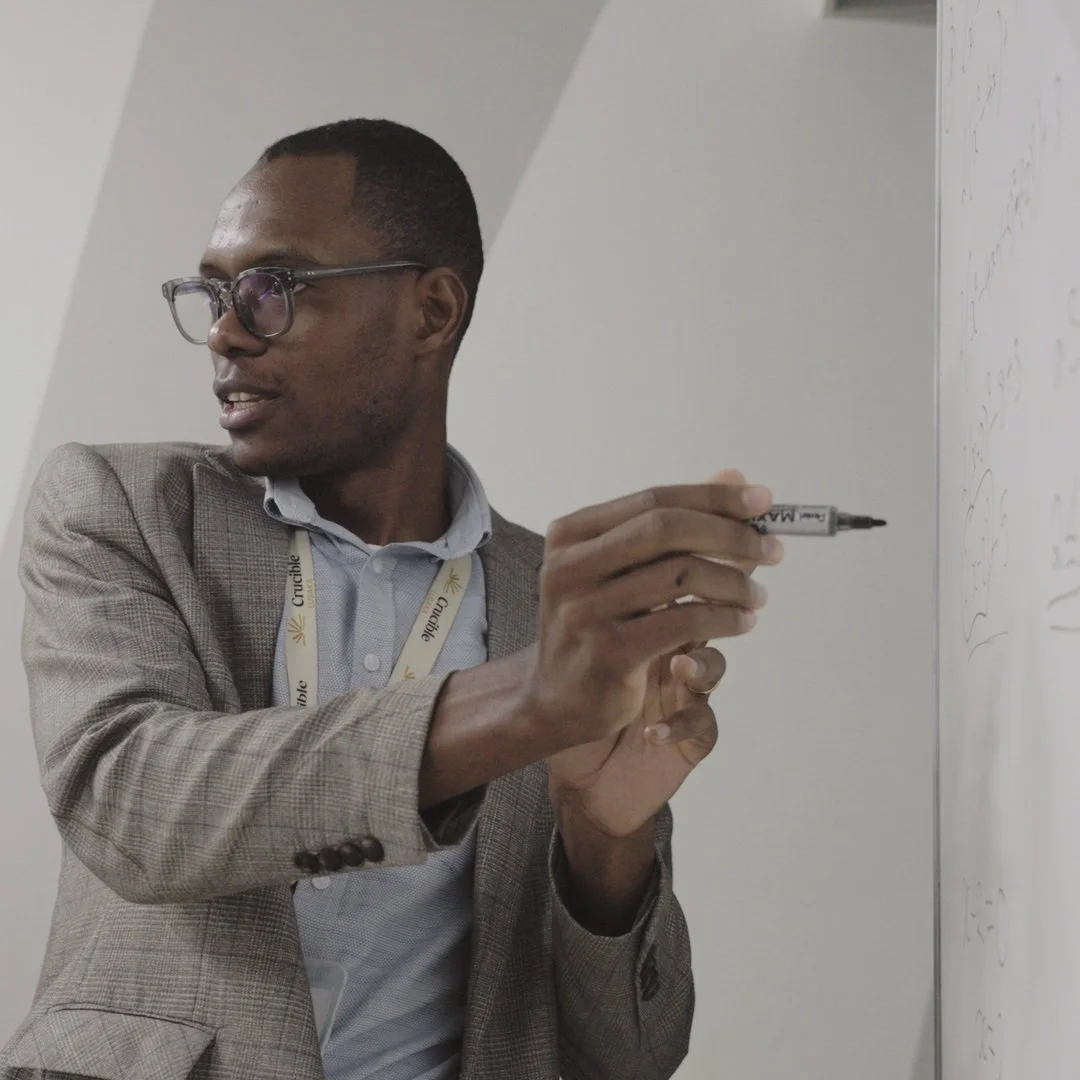 This is Martin, an inspiring maths teacher at the new sixth form school Crucible Lusaka. He came back to Zambia after teaching in Europe as he wants to help build the leaders of the future back at home. This was a wonderful project to work on with th