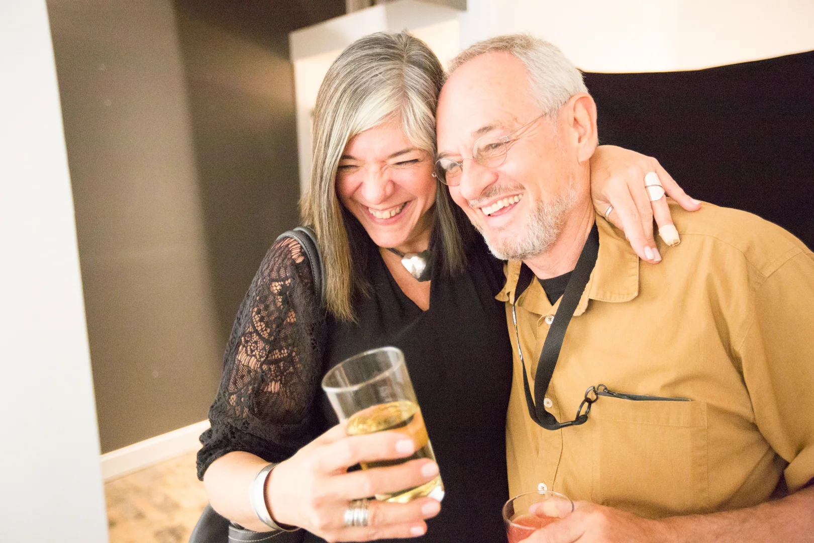 MaryAnne Golon with festival founder Michael "Nick" Nichols. Photo © Jon Golden