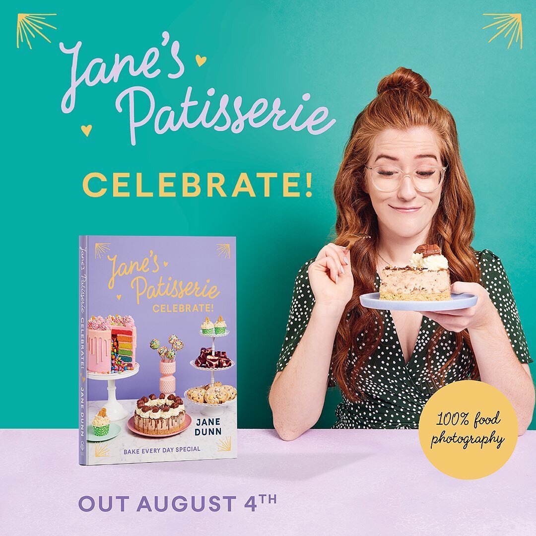Who doesn&rsquo;t love 🍰 
Jane&rsquo;s new book is out now 💚 (well it was out last month&hellip; I&rsquo;m still playing catch up 😉)

#booksmarketing #janespatissery #marketingdesign #bookannouncement #graphicdesigner