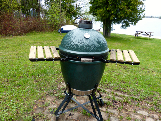 This is my Big Green Egg with side tables.
