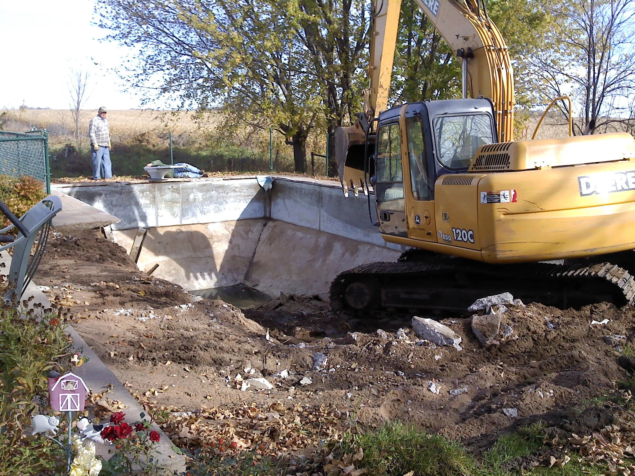  Swimming pool demolition and removal. 