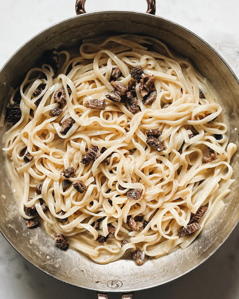 buttery morel mushroom truffle pasta — italian enough