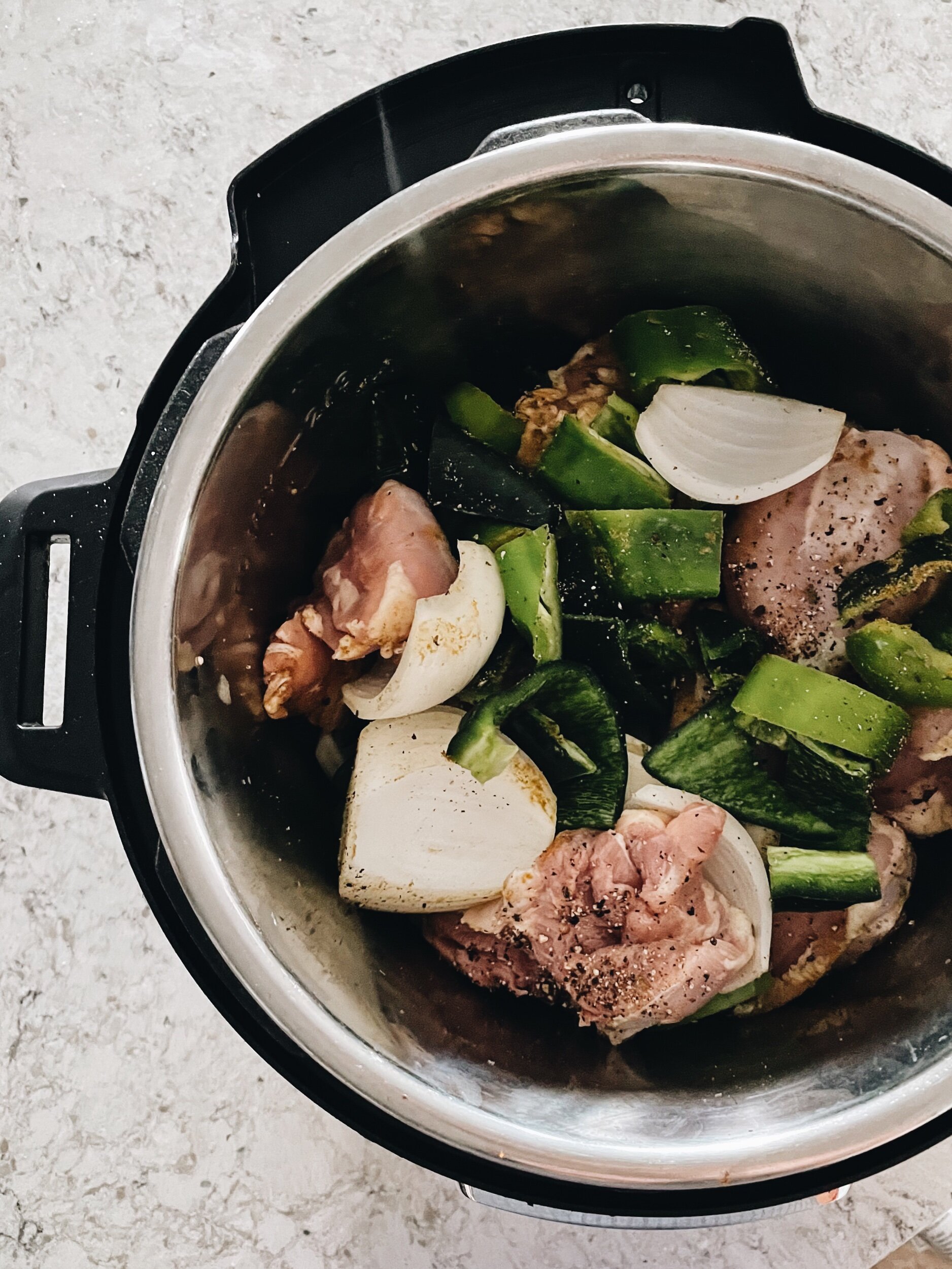 chicken cauliflower chile verde chili instant pot italian enough