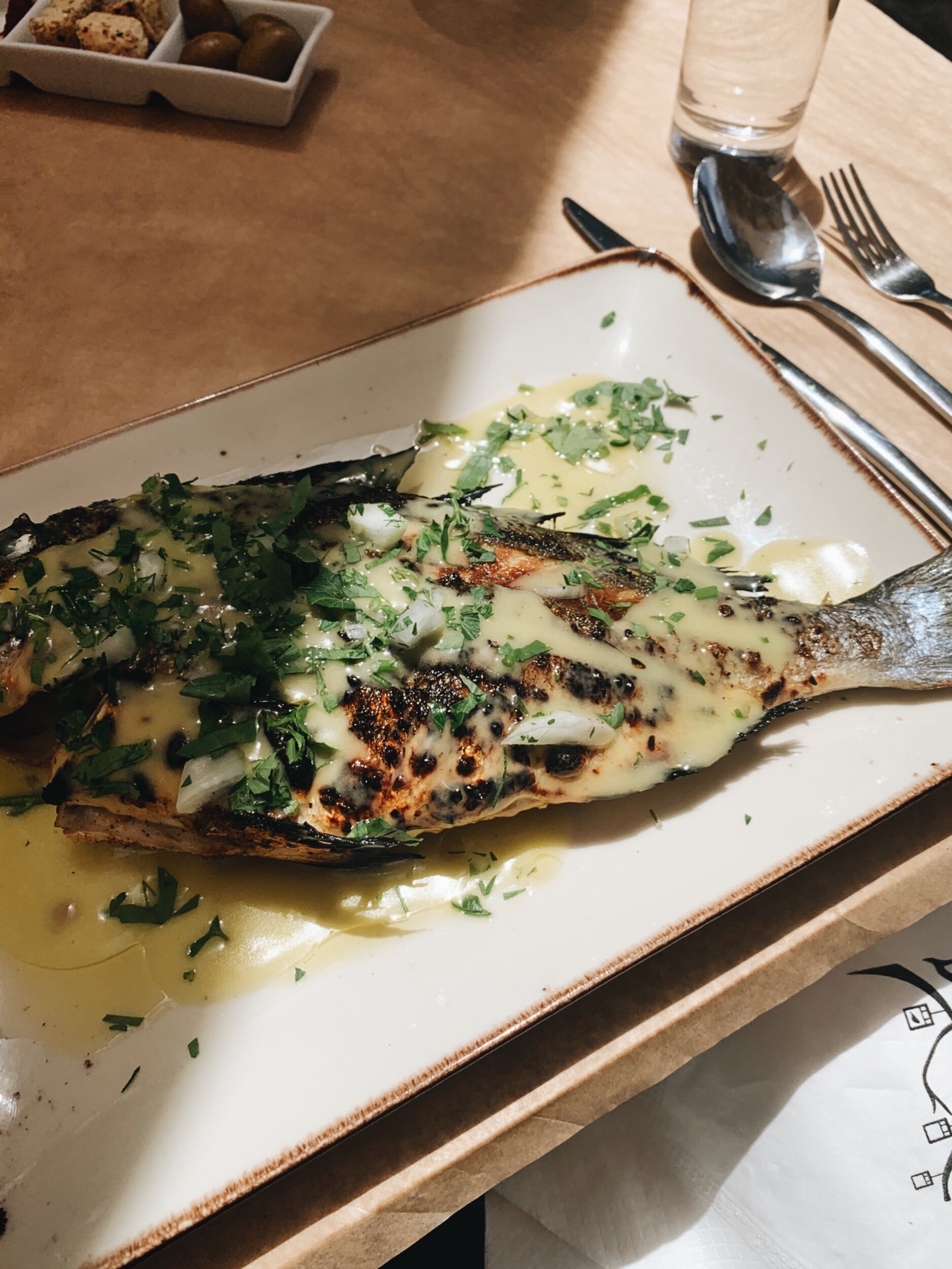 greek-style whole grilled fish — italian enough