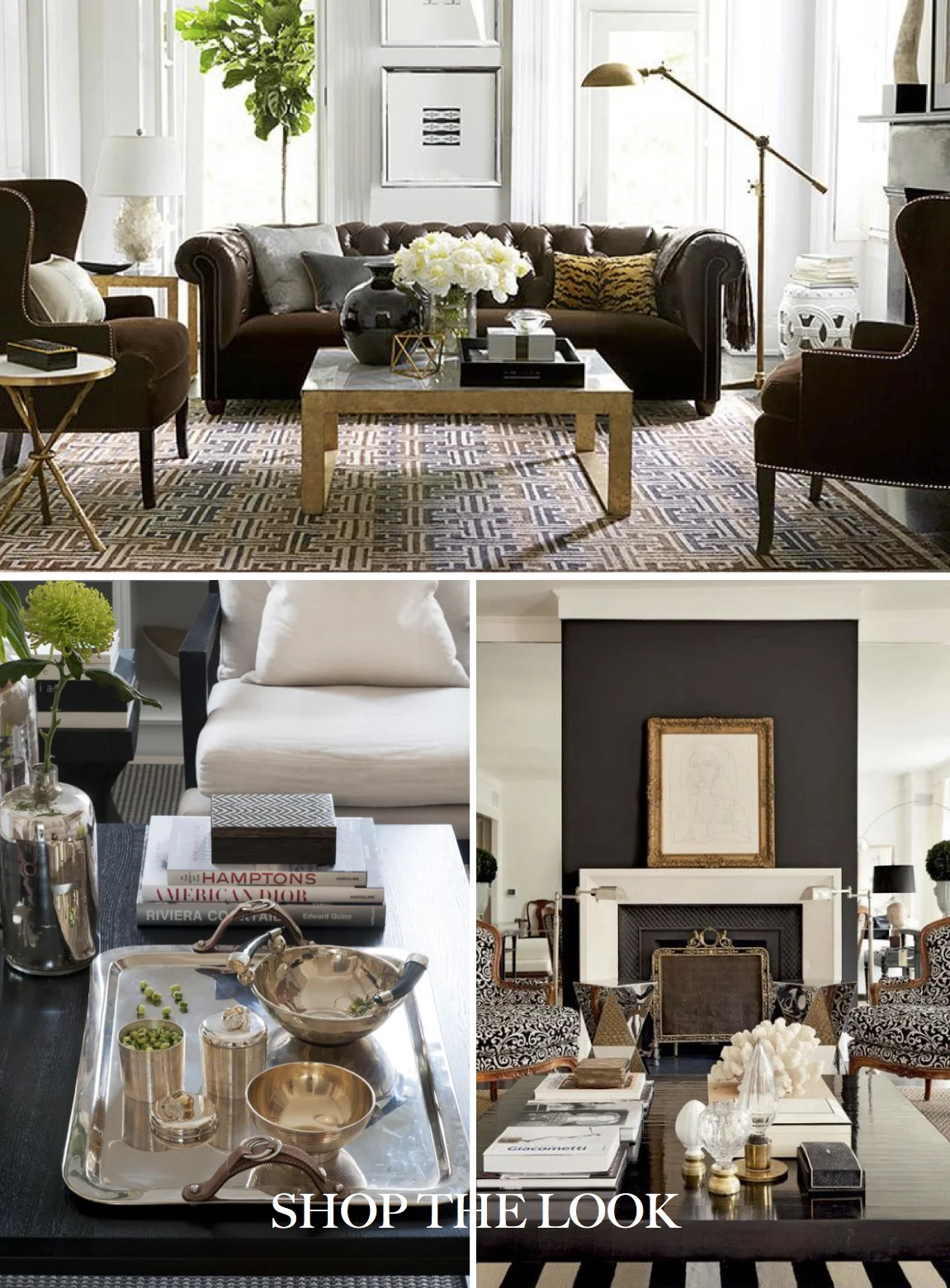 Why focus on coffee tables and other surfaces? I think an ordinary room or piece of furniture can be transformed by the collection that is found on top of it. The pieces can say something about you - make it personal. Make it collected and interesting... tell a story about yourself. A stack of coffee table books with a special box on top that belonged to your grandfather. A collection of glass doorknobs displayed on a silver tray. A piece of coral that reminds you of your trip to the beach.
