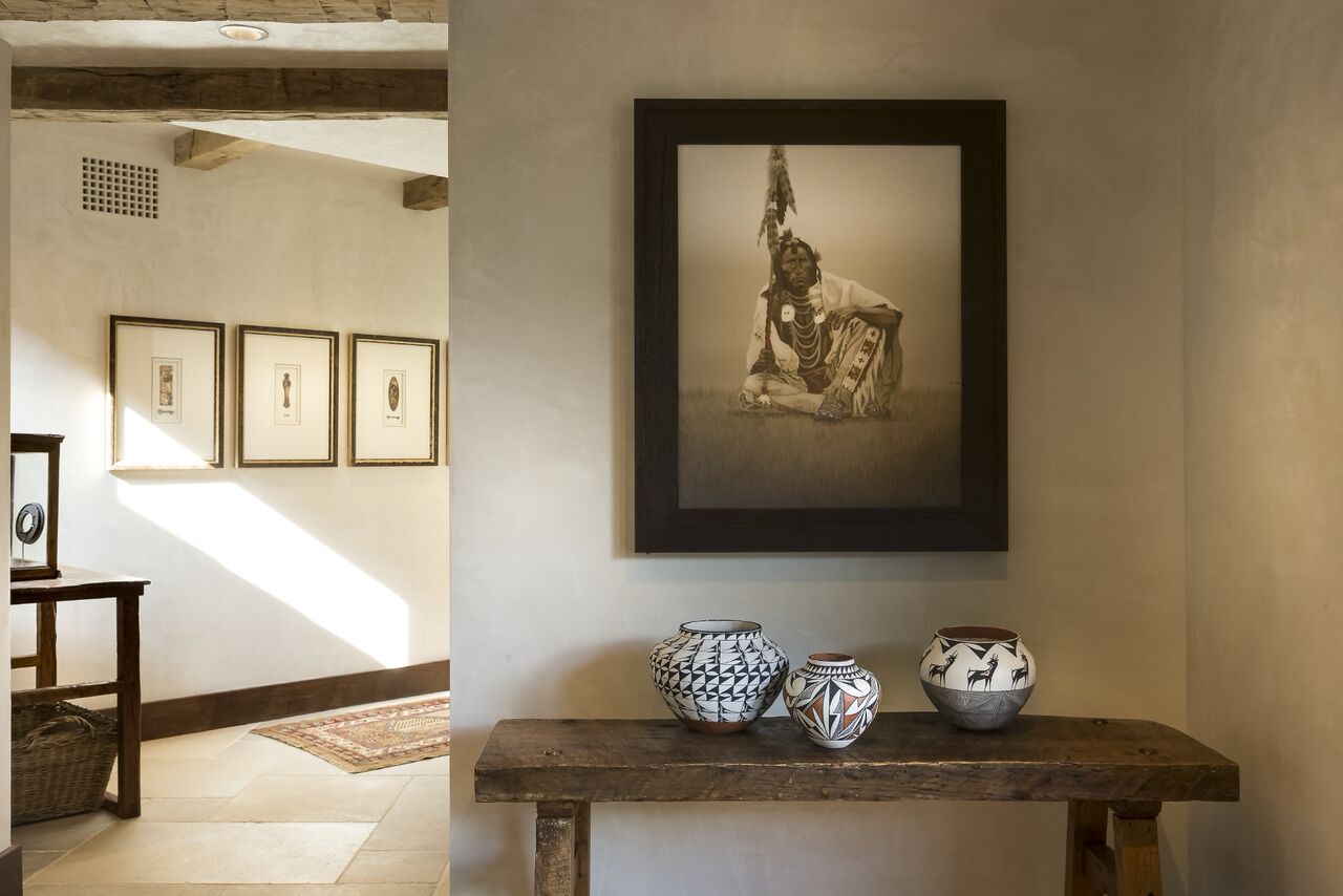 I love to take rustic pieces and apply them in a modern fashion. Hang these Framed Antique Botanicals in a grid to create your own modern application.