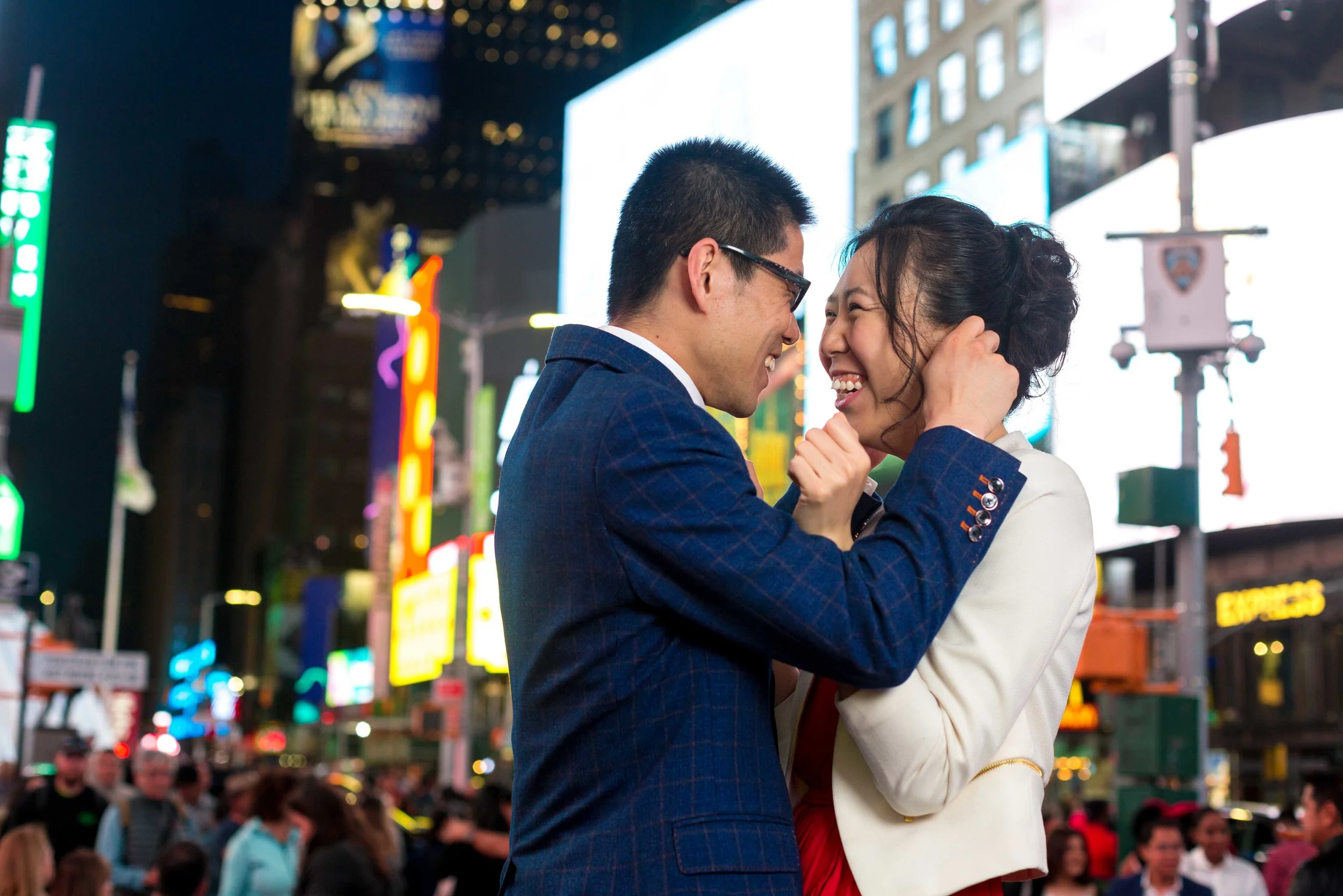 Times Square Engagement Session Photos Shoot NYC Wedding Photographer