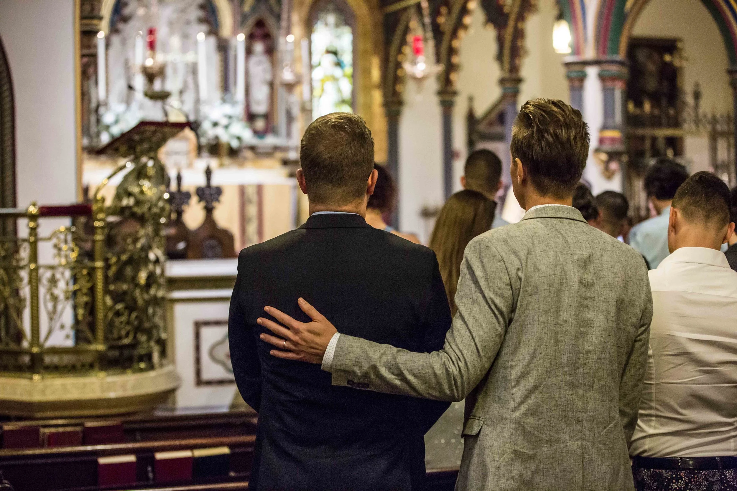 NYC Wedding Photographer Standard Highline Church of the Transfiguration Waverly Inn Same Sex