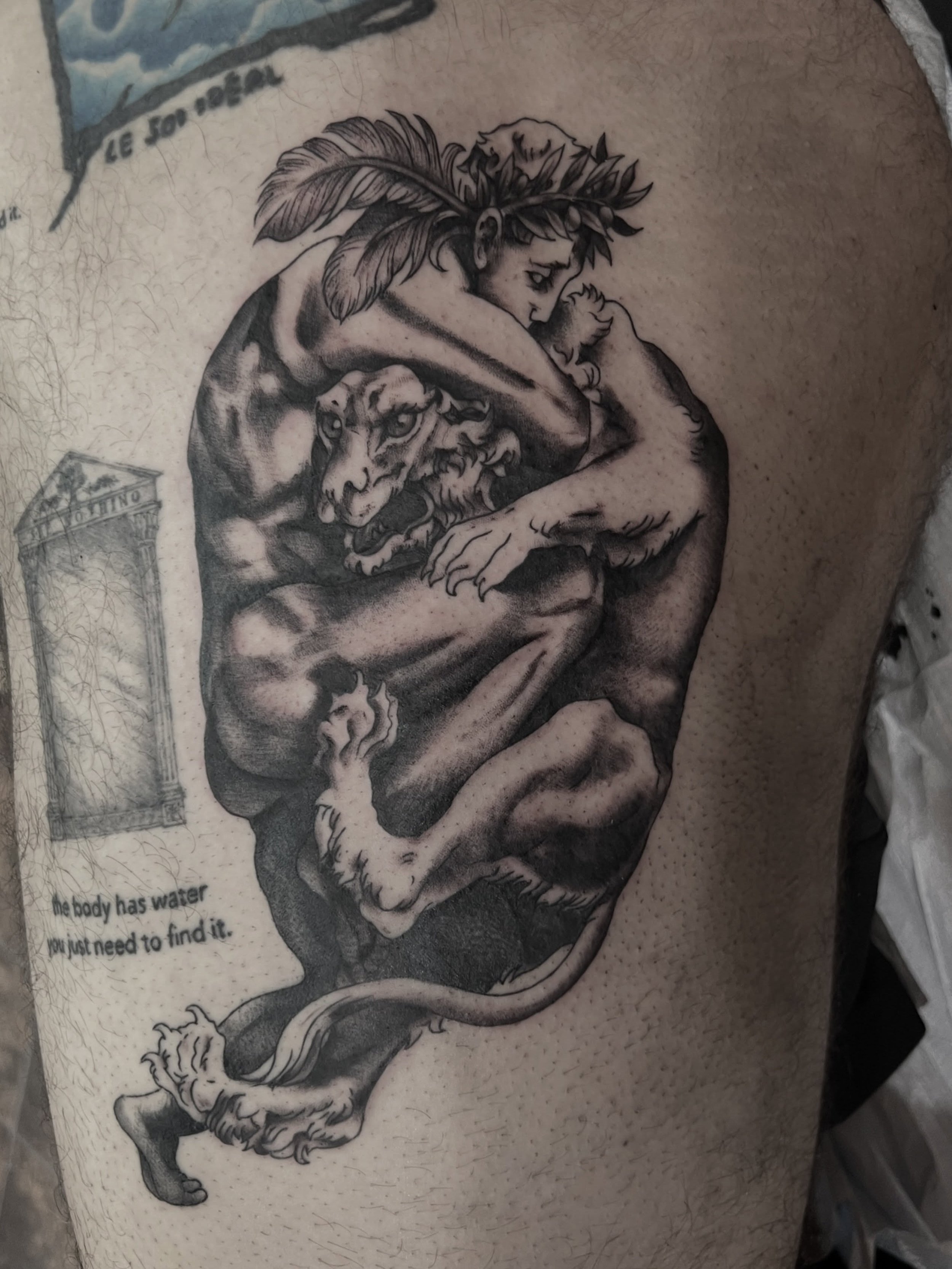 - Hercules fought and defeated the legendary Nemean lion as the first of his famous Twelve Labours. #halifaxtattoo #bngtattoo #tttism #darkart