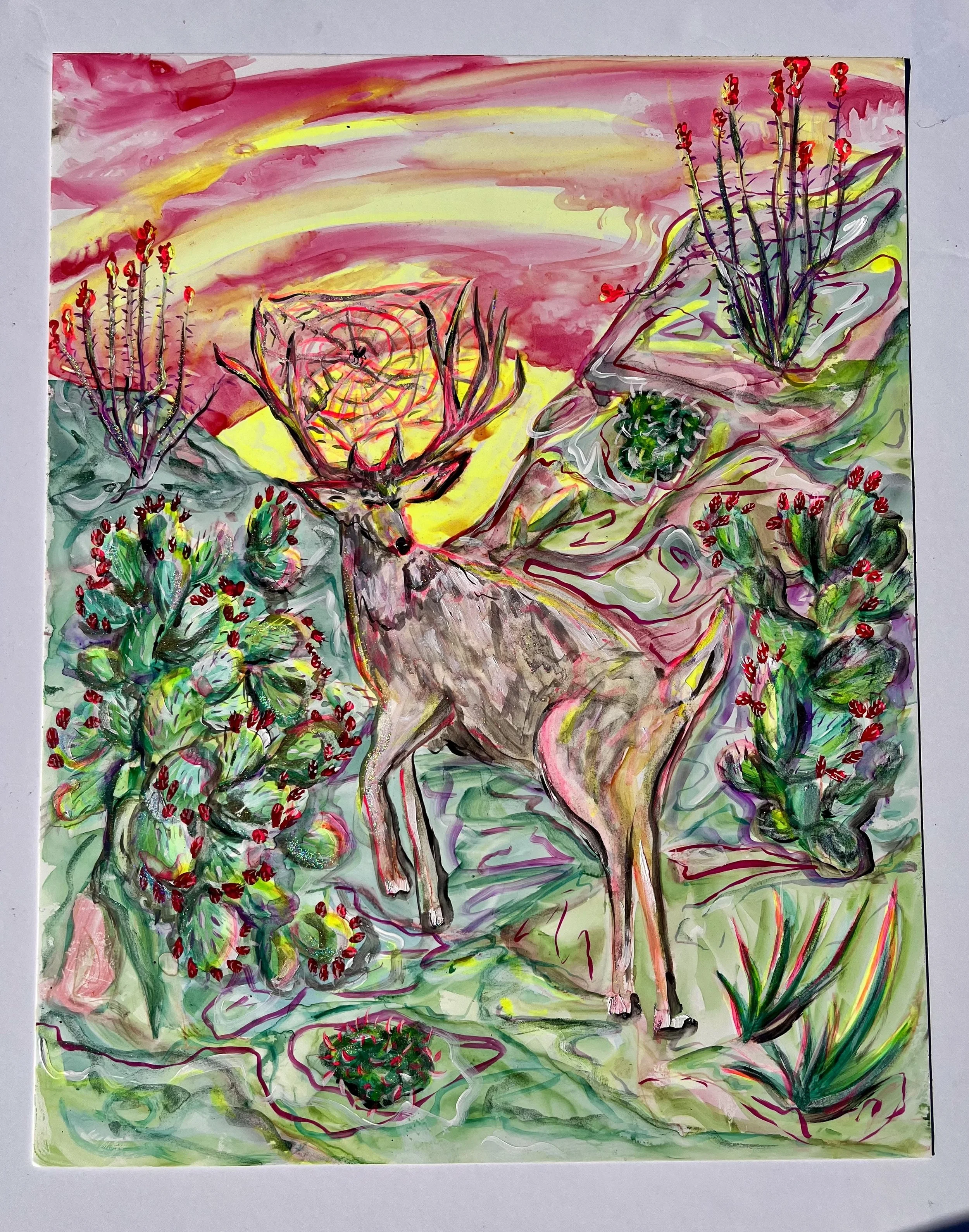 9x12 painting deer.jpg