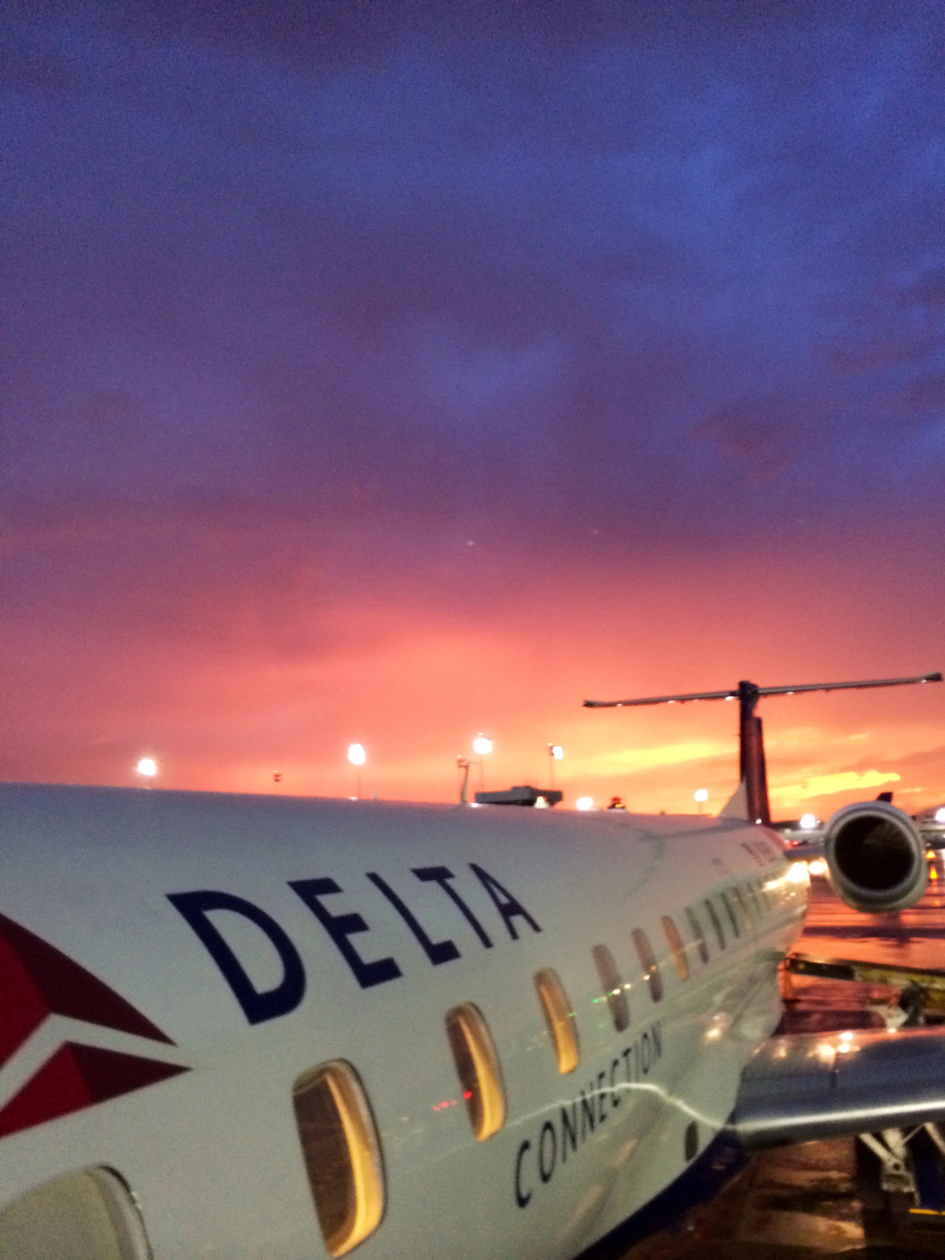 The lightening storm created a KILLER sunset. 