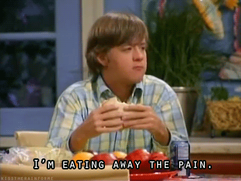 eating pain away.gif