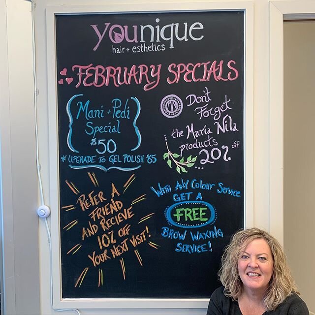 Now that February has begun, don&rsquo;t forget about our new February Specials ❤️💖 #youniquehairandesthetics #ValentinesDay