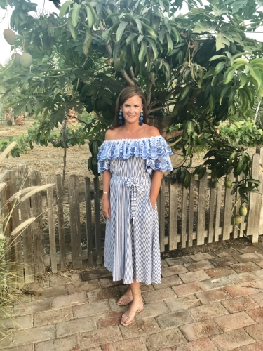 dress: gül hürgel , earrings: rebecca de ravenel (past season/similar here ), shoes: michael kors collection (past season/similar here )