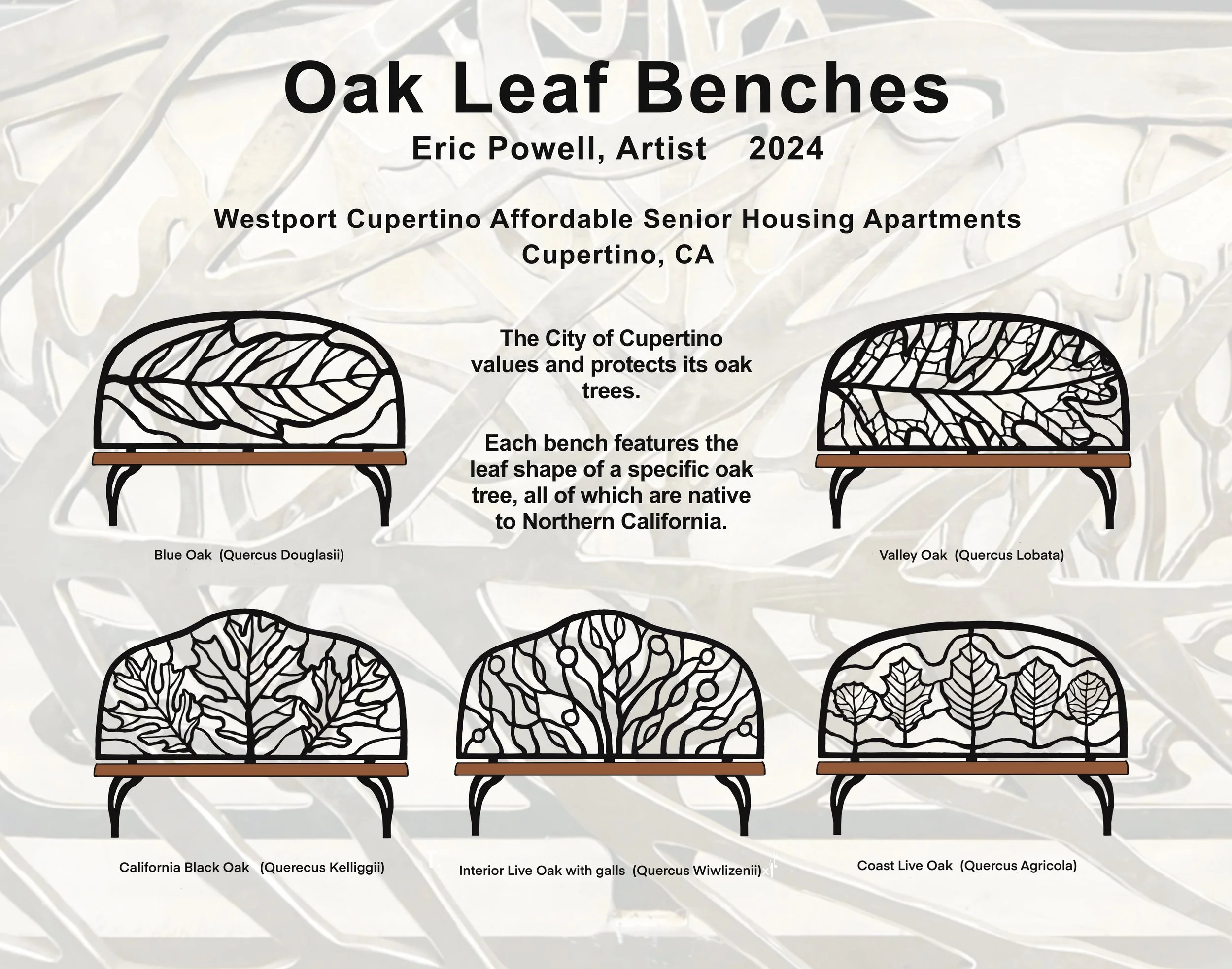 Oak Leaf Benches
