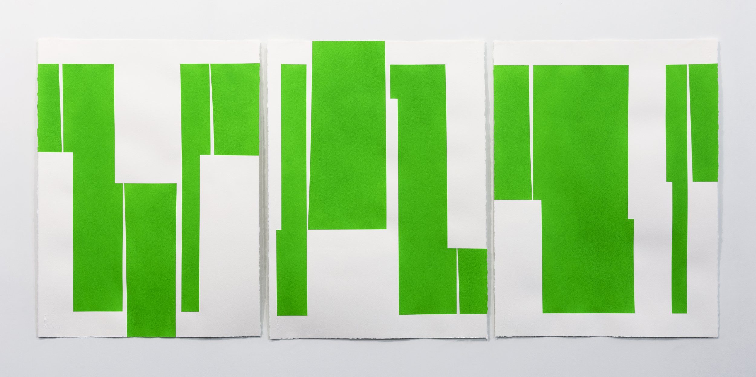 green triptych