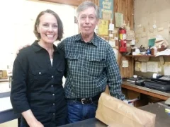 Amy with Allan Benton -Photo - Amy Campbell.