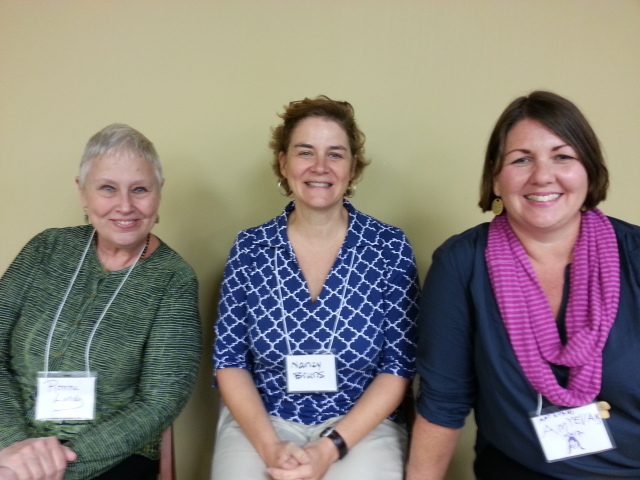 Ronni Lundy, Nancy Bruns of J.Q. Dickinson Salt Works http://www.jqdsalt.com/ & Amy C. Evans at the Appalachian Food Summit in Abingdon, VA. Amy Campbell recorded them and took this photo of these 3 ladies worth their salt for rebroadcast on The Tennessee Farm Table Radio Show. @JQDsalt