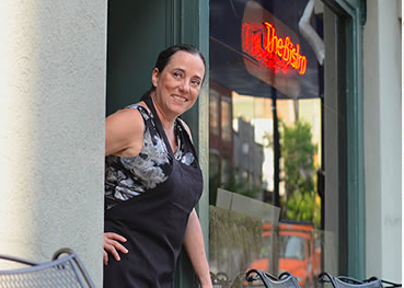 Martha Boggs, Owner, operator of The Bistro, right next to The Historic Tennessee Theater, Knoxville, TN.