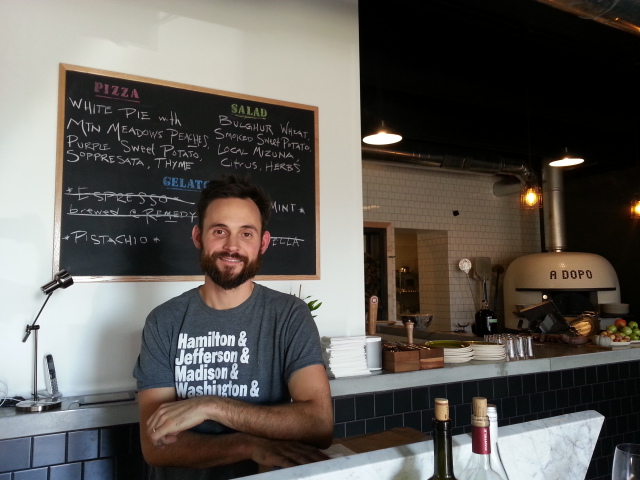 Brian Strutz, Owner of A Dopo Sourdough Pizza , Downtown Knoxville, Tennessee. 