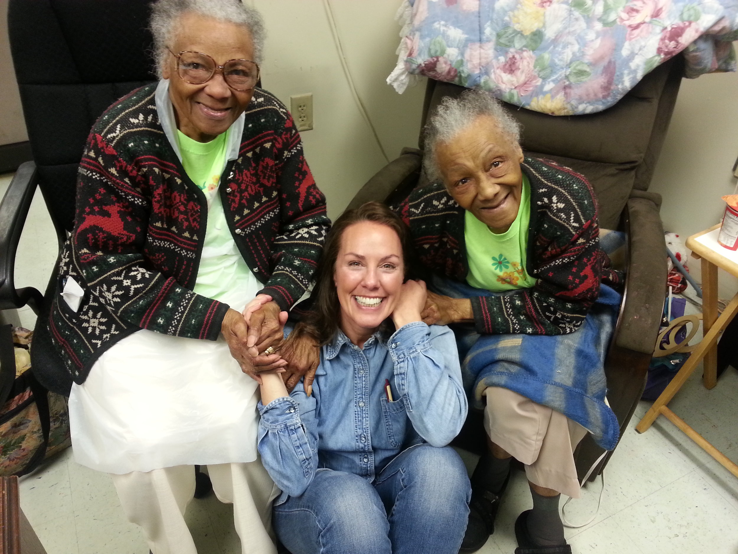 Helen, Amy & Ellen at The Love Kitchen in 2015, Knoxville, Tennessee. 
