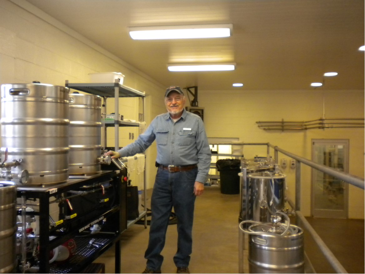 Ron Downer (Photo taken at Black Berry Farm Brewery) where he developed the recipes for many of the beers they produce today.