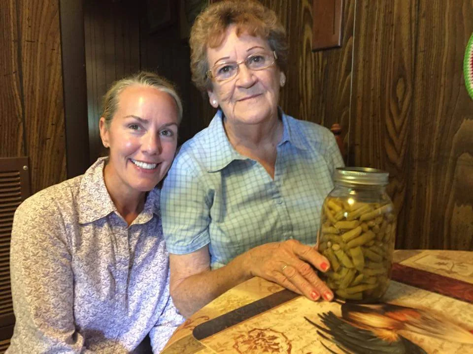Mary Phillips of Friendsville, Tennessee shares with us canning wisdom, the signs, the difference between white half runners and peanut beans and a little marriage wisdom. Mary is kin to the Walker Family who used to make their home in the Great Smoky Mountains National park. Phot by her Grand Daughter Amy Sawyer.